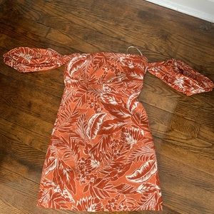 Forever 21 dress strapless with off shoulder